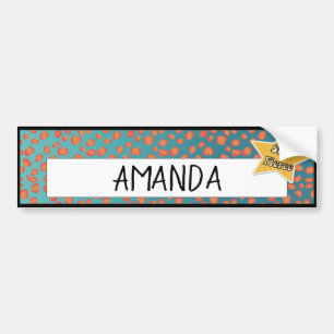 Adesivo Para Carro Tópicos de Coleta de Estudantes Bonitos