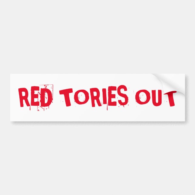 Adesivo Para Carro Tórios vermelhos para fora (Frente)