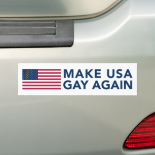 Adesivo Para Carro Torne a Gay dos EUA novamente