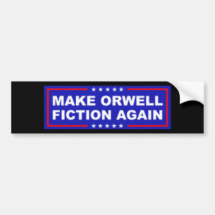 Adesivo Para Carro Torne Orwell Ficção Novamente