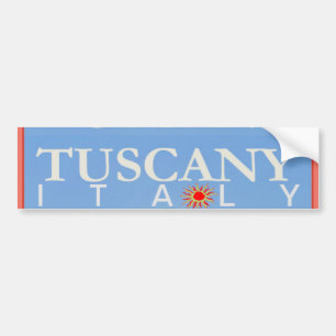Adesivo Para Carro Toscana Itália Poster