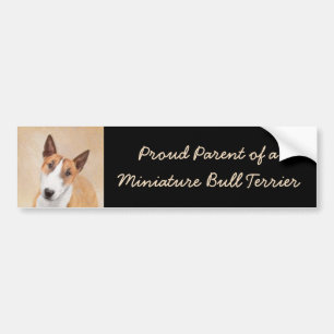 Adesivo Para Carro Touro Miniatura - Pintura Terrier - Bonito Origina