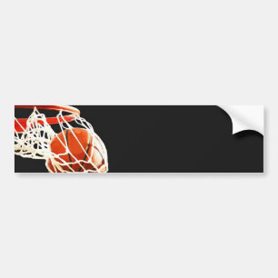 Adesivo Para Carro Trabalho de arte de basquetebol