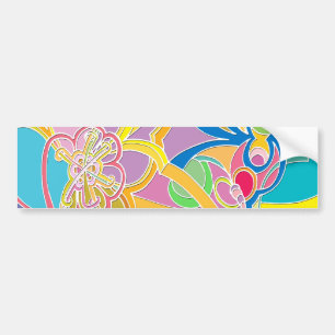 Adesivo Para Carro Trabalho de arte Whimsical