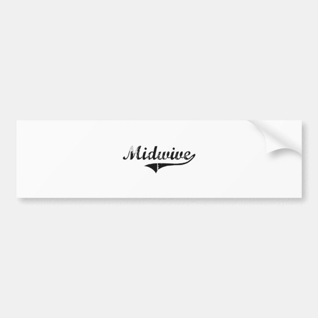 Adesivo Para Carro Trabalho do profissional de Midwive (Frente)