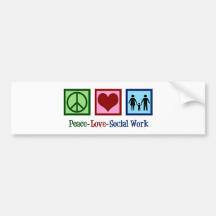 Adesivo Para Carro Trabalho social do amor da paz