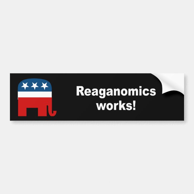 Adesivo Para Carro Trabalhos de Reaganomics (Frente)