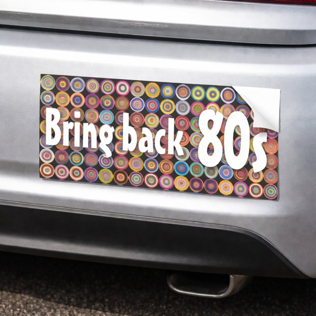 Adesivo Para Carro Traga de Volta a Nostalgia dos Anos 80 Círculo Col (Criador carregado)