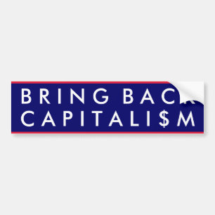 Adesivo Para Carro Traga para trás o capitalismo