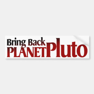 Adesivo Para Carro Traga para trás o planeta Pluto