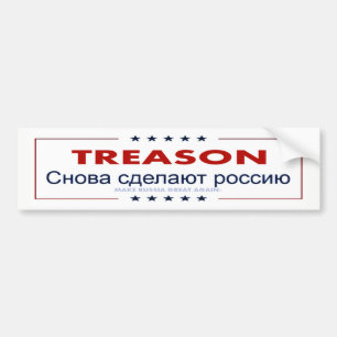Adesivo Para Carro Traição! Faça o excelente de Rússia outra vez!