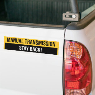 Adesivo Para Carro Transmissão Manual Permanece para trás