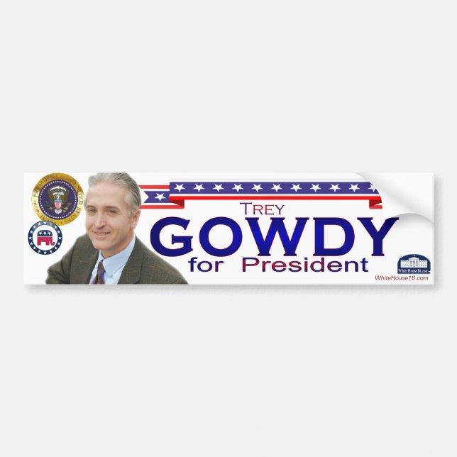 Adesivo Para Carro Trey Gowdy para o presidente autocolante no vidro (Frente)