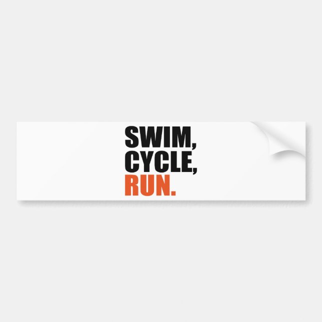 Adesivo Para Carro triathlon (Frente)