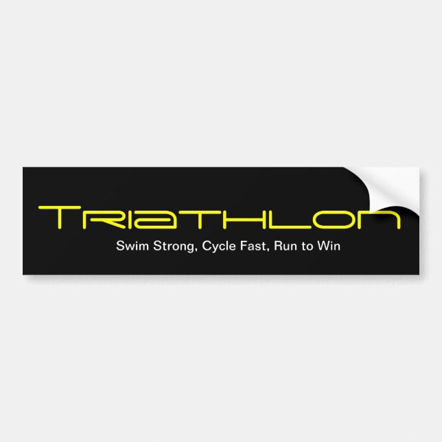 Adesivo Para Carro Triathlon (Frente)
