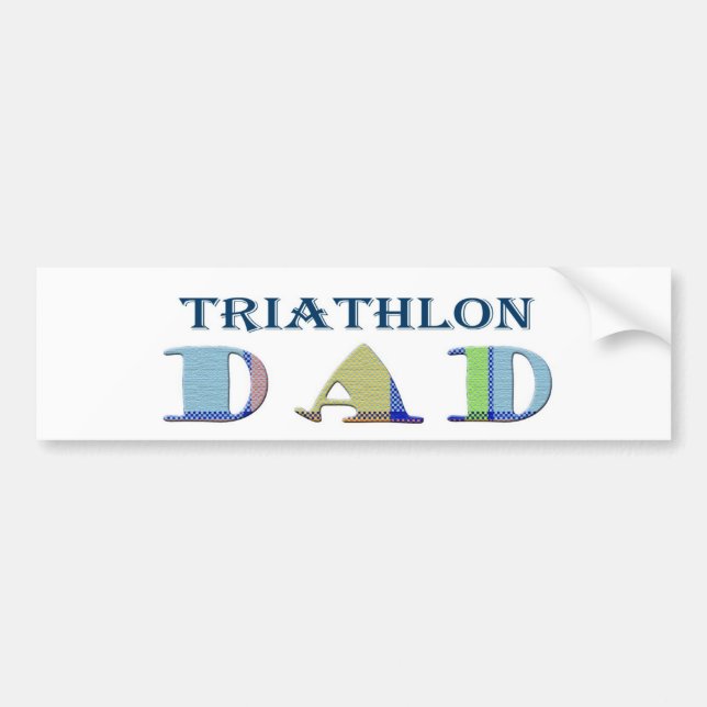 Adesivo Para Carro TriathlonPai (Frente)