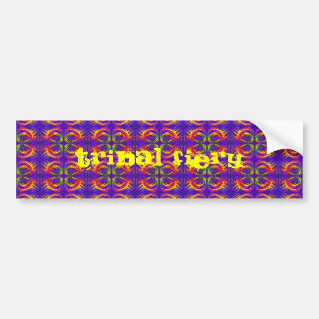 Adesivo Para Carro Tribal Fiery (Frente)