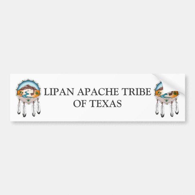Adesivo Para Carro Tribo de Lipan Apache de autocolante no vidro (Frente)