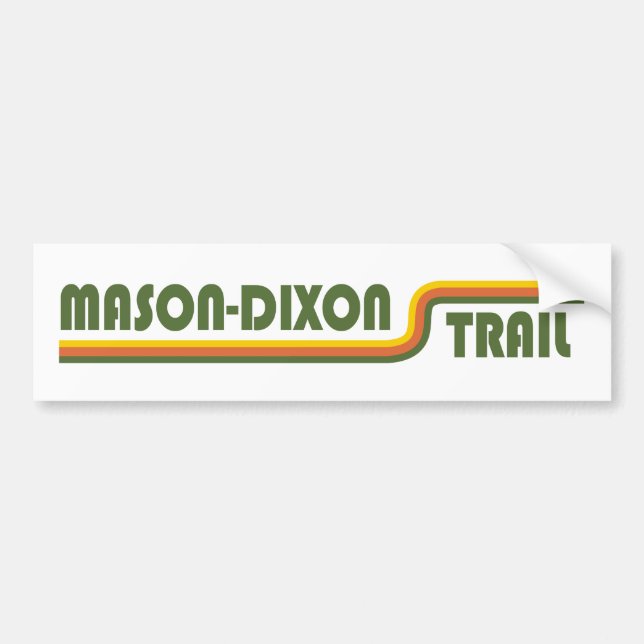 Adesivo Para Carro Trilha Mason-Dixon (Frente)