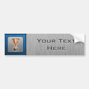 Adesivo Para Carro Troféu; Metal-olhar escovado