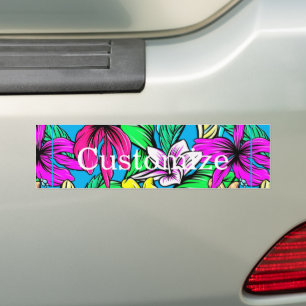 Adesivo Para Carro Tropical Flower Mix Thunder_Cove