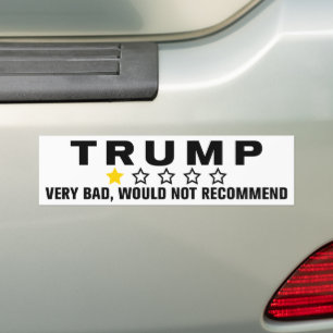 Adesivo Para Carro Trump 1 Star Muito Ruim Não Recomendaria