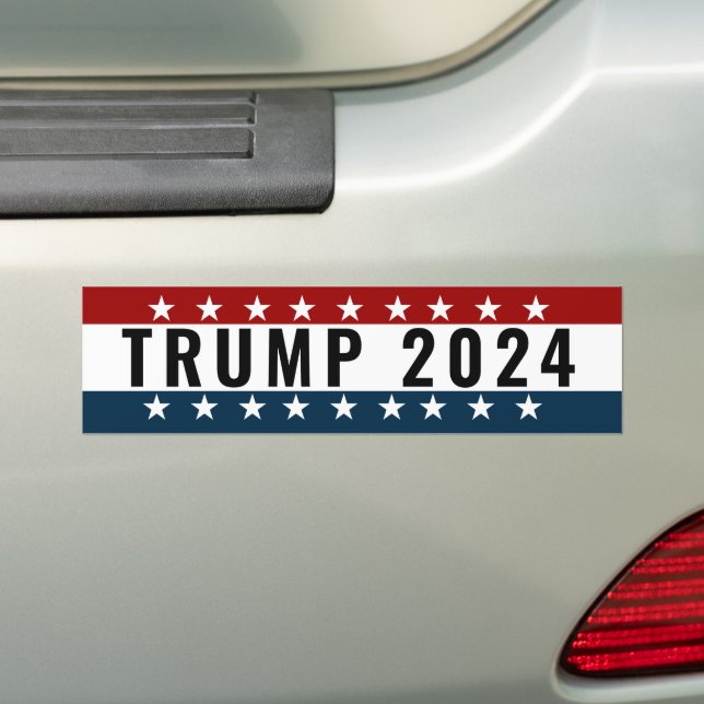 Adesivo Para Carro Trump 2024 (No carro)