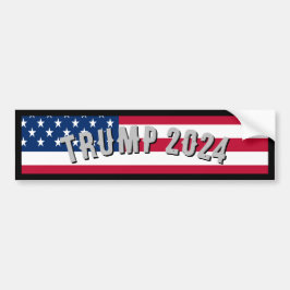 Adesivo Para Carro Trump 2024 American Flag