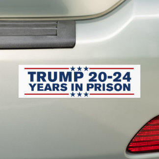 Adesivo Para Carro Trump 2024 Anos Na Prisão O Bloqueou Anti-Trump