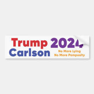 Adesivo Para Carro Trump 2024 Bumper Sticker com Tucker Carlson