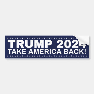 Adesivo Para Carro Trump 2024 Bumper Sticker Retire A América!