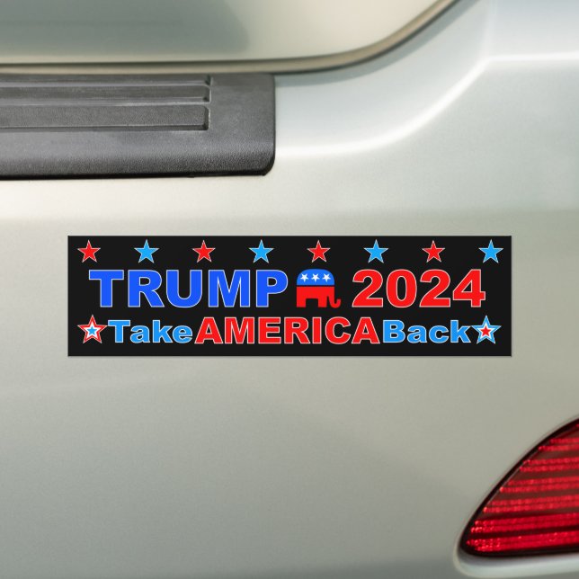 Adesivo Para Carro TRUMP 2024 - Devolva a América (No carro)