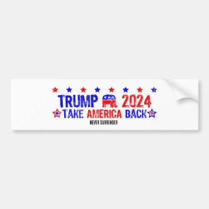 Adesivo Para Carro TRUMP 2024 - Devolva a América