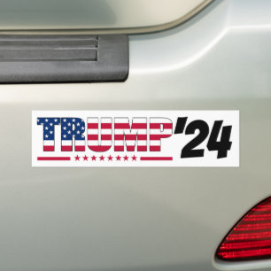 Adesivo Para Carro Trump 2024 Presidente Campanha