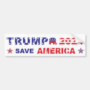 ADESIVO PARA CARRO TRUMP 2024 SALVE AMÉRICA