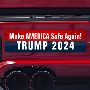 Adesivo Para Carro Trump 2024 Torna a América SEGURA novamente