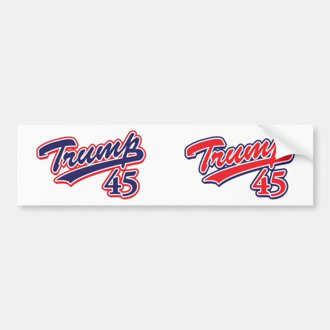 Adesivo Para Carro Trump-45-Blue (Frente)