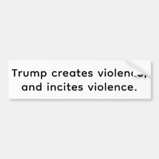 Adesivo Para Carro Trump Cria e Incita o Ódio Hankamer Artjunkhaus