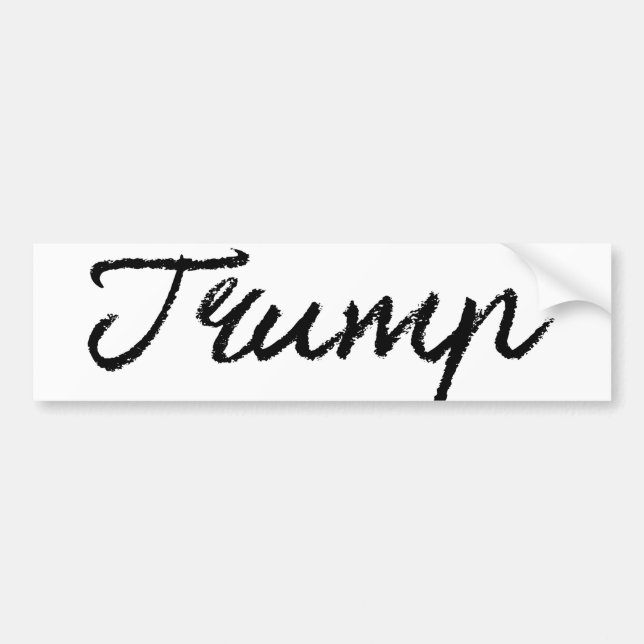 Adesivo Para Carro Trump Cursive Signature -.png (Frente)