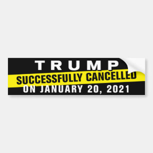 Adesivo Para Carro Trump de Cultura de Cancelamento Anti-Trump Cancel