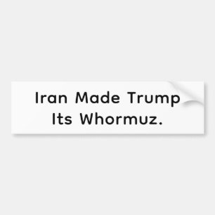 Adesivo Para Carro Trump é o Whormuz do Irã Hankamer Artjunkhaus Quad