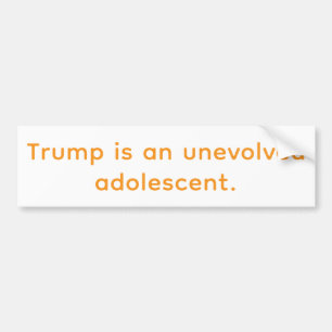 Adesivo Para Carro Trump é um adolescente não evoluído Hankamer Artju
