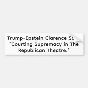 Adesivo Para Carro Trump-Epstein Clarence Venda Hankamer Artjunkhaus