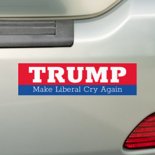 Adesivo Para Carro Trump Faça Liberal Chorar Novamente 2024