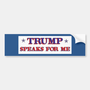 Adesivo Para Carro Trump fala por mim