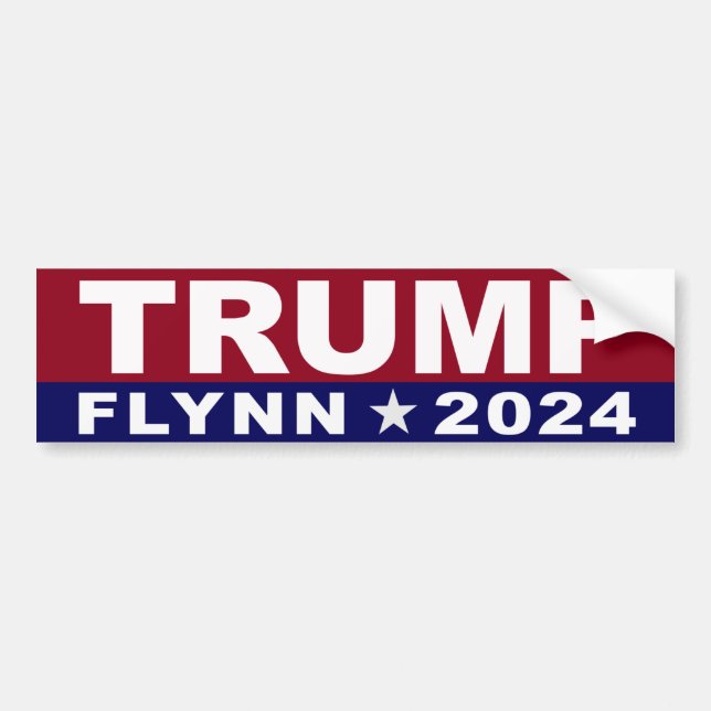 Adesivo Para Carro Trump Flynn 2024 (Frente)