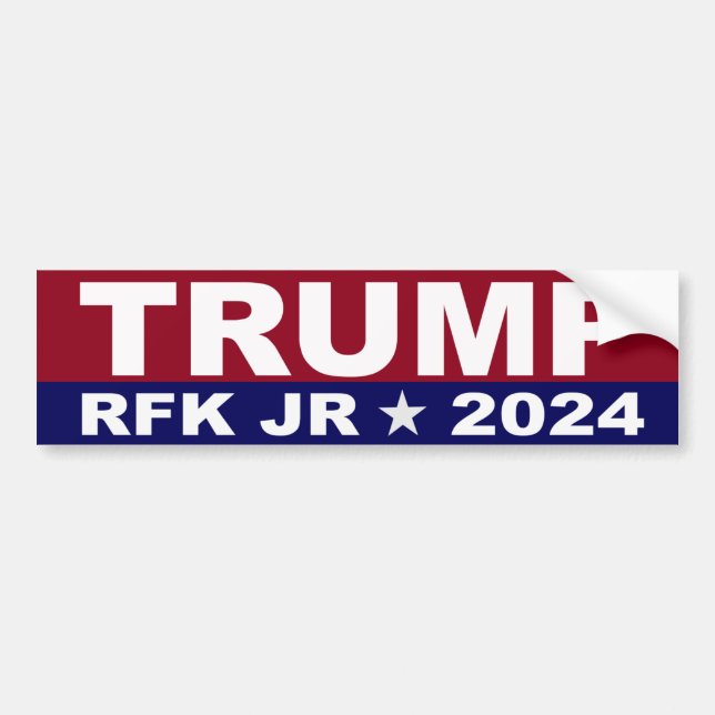 ADESIVO PARA CARRO TRUMP KENNEDY RFK JR BUMPER STICKER (Frente)