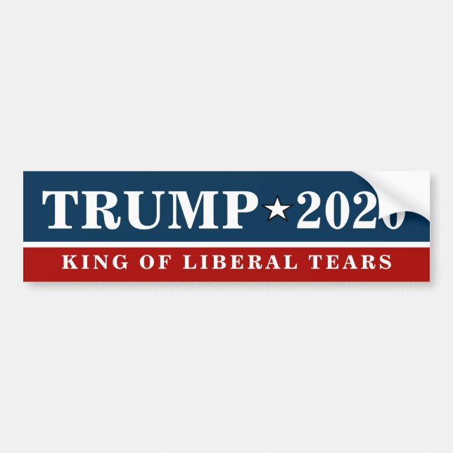 Adesivo Para Carro Trump - KING OF LIBERAL TEARS Citação - Engraçado (Frente)