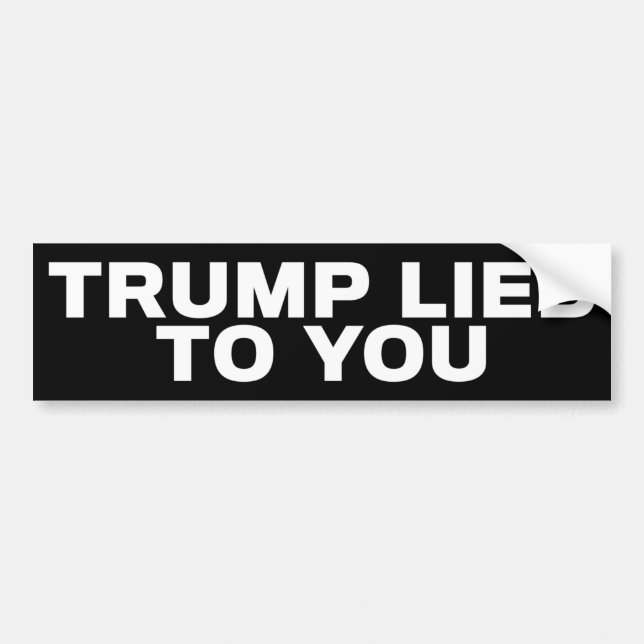 Adesivo Para Carro Trump Lied To You Anti-Trump (Frente)