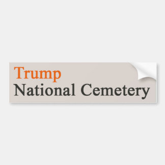 Adesivo Para Carro Trump National Cemetery — Beige-Orange